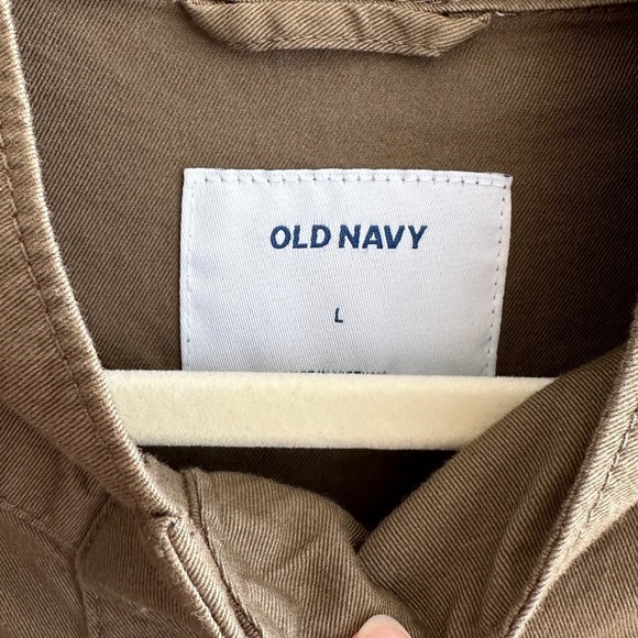 Old Navy Army Green Utility Cropped Jacket, Size Large - Picture 8 of 15